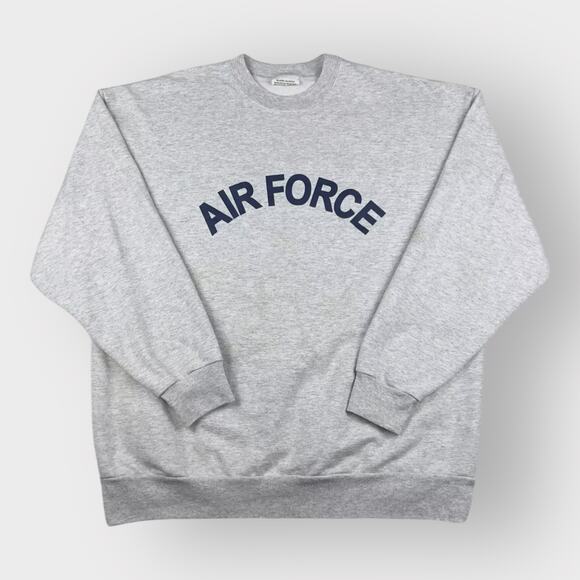 Vtg USAF Sir Force Sweatshirt Gray Crewneck Fighter Pilot Eagle Graphic - Picture 2 of 6